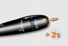 -  Lorsque le parcours désiré est affiché, appuyez plus de deux secondes sur