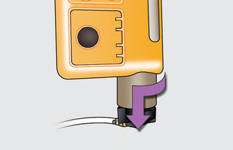 - Rangez le tuyau noir.