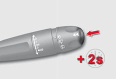 -  Appuyez plus de deux secondes sur la commande pour remettre à zéro